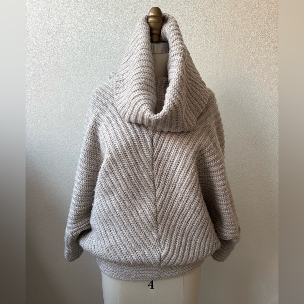BCBG MaxAzria Oversized Turtleneck Wool Sweater